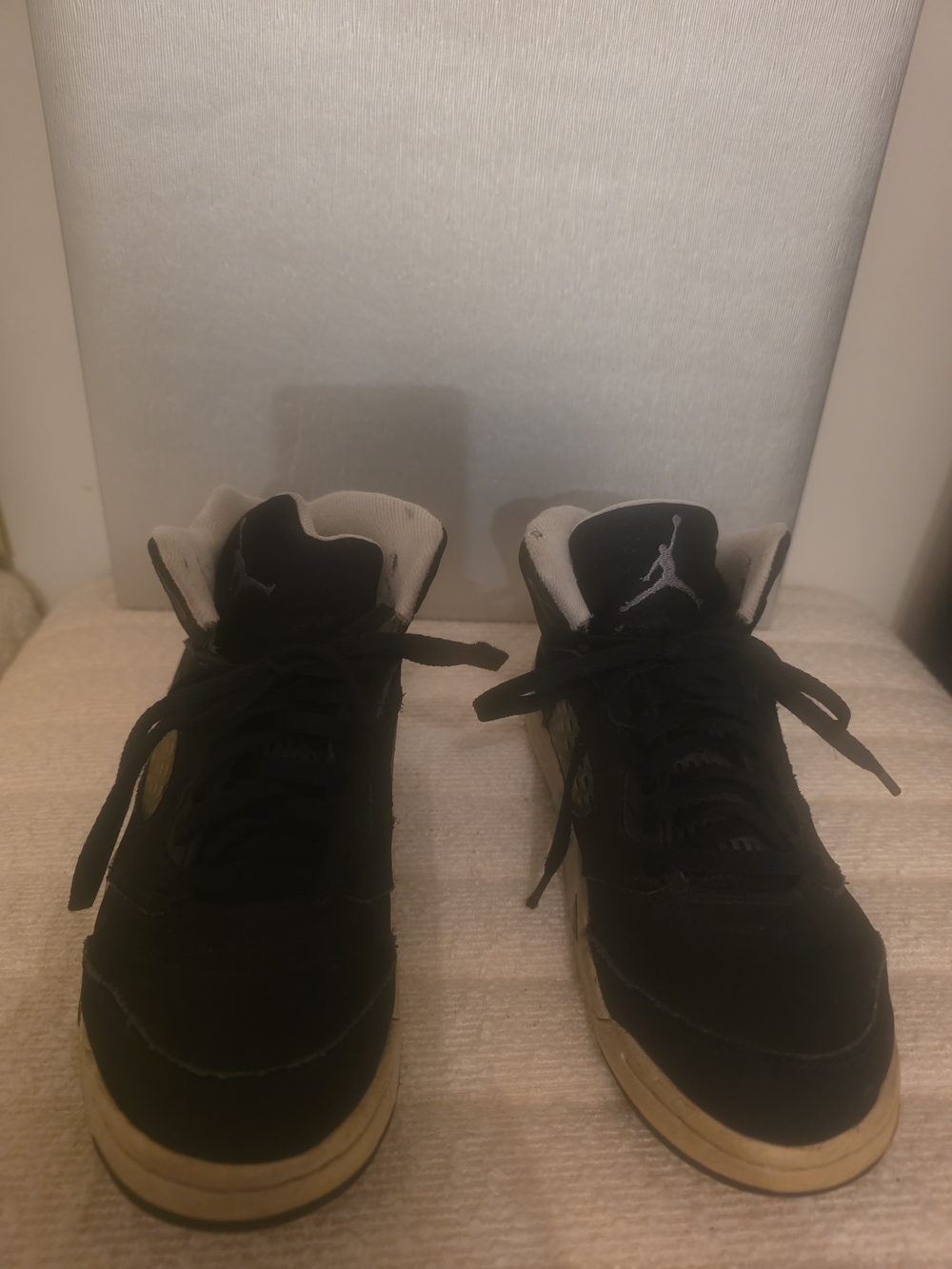 Nike Black High-Top Sneakers with Cream Soles